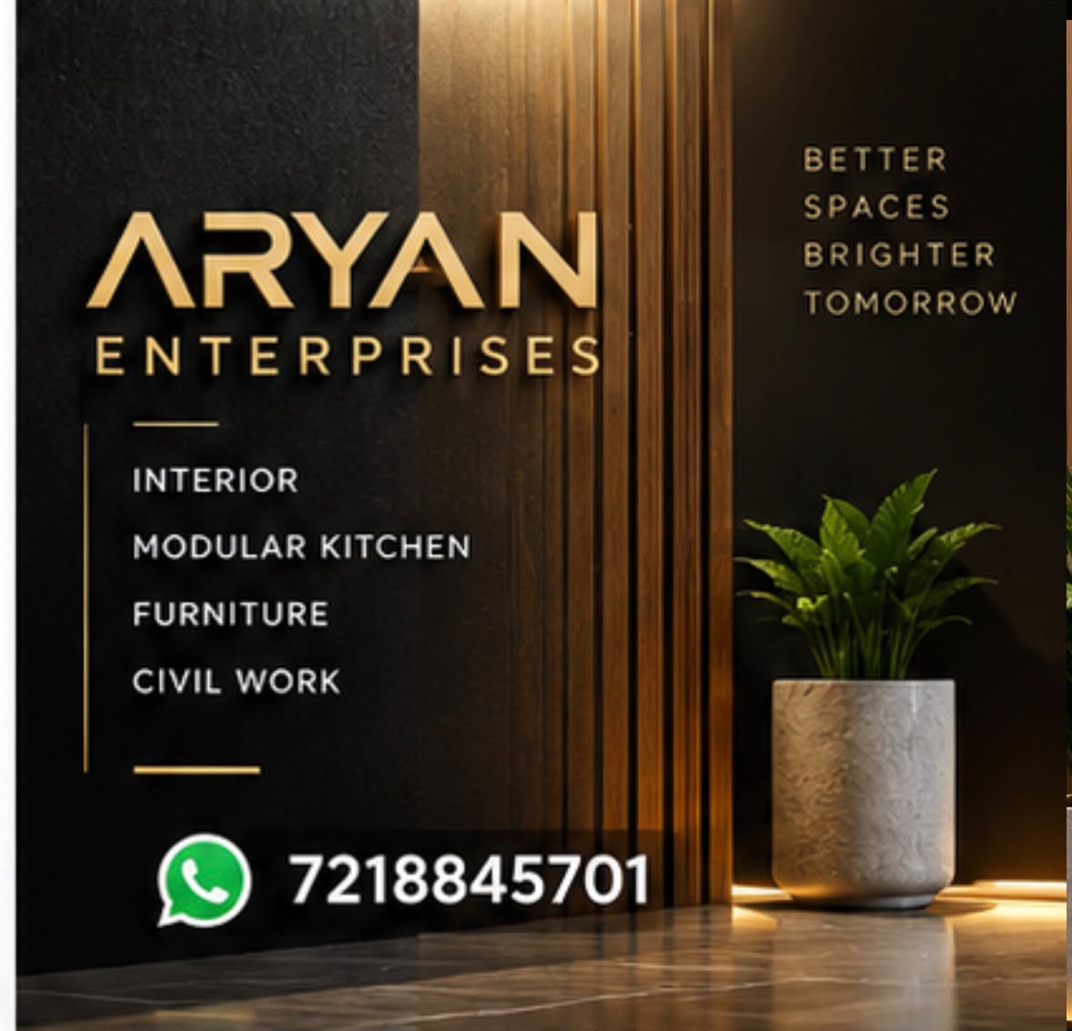 Studio Branding Wall by Aryan Enterprise